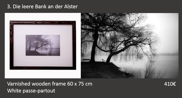 3 Die leere Bank an der Alster