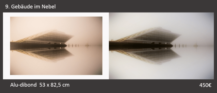 9 Gebäude im Nebel